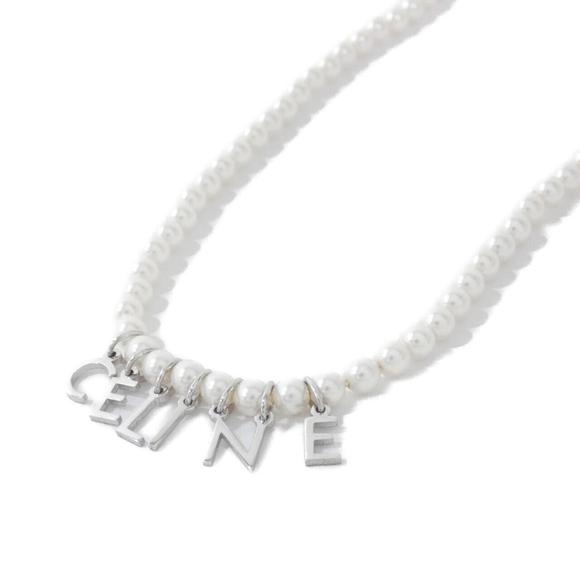 CELINE White Necklace - Picture 1 of 4